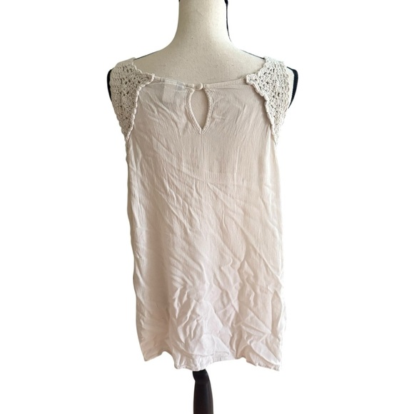 Torrid Women’s Cream Crochet Top Size 1 festival, coquette Boho - Picture 6 of 11